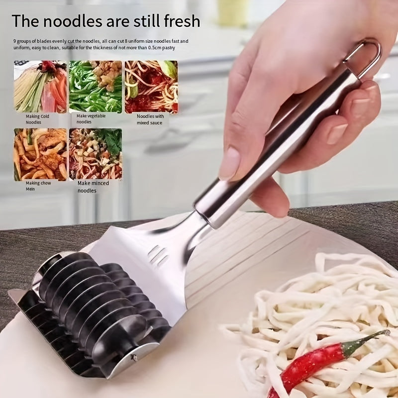 PastaMaker - Cutter manual din inox pentru tăiței