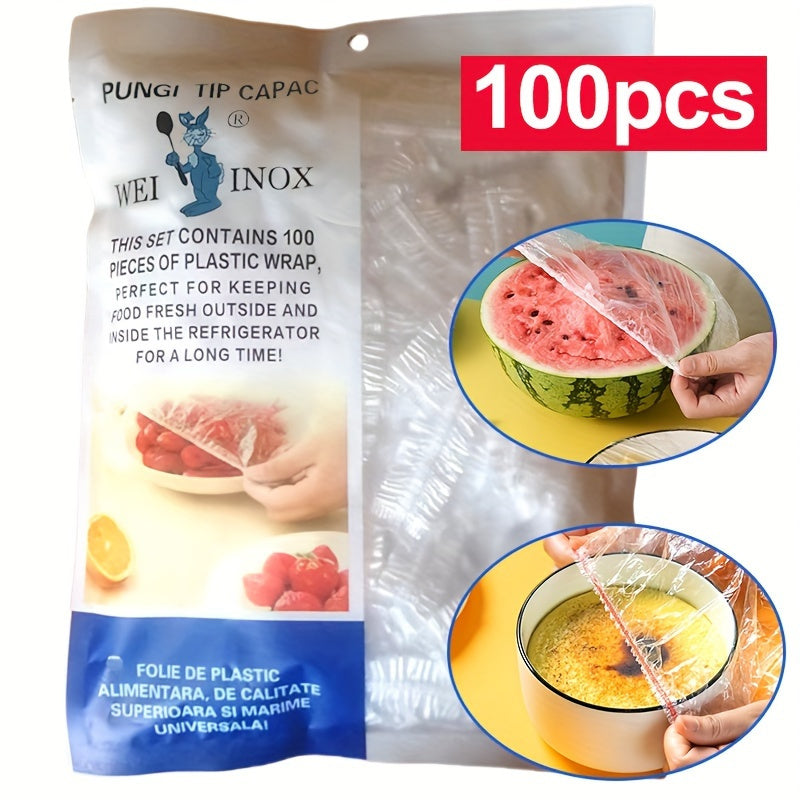 Wraps, folii alimentare elastice reutilizabile – 100 bucăți