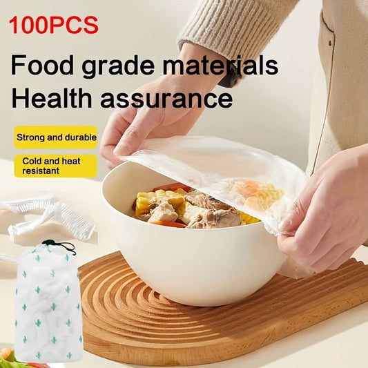 Wraps, folii alimentare elastice reutilizabile – 100 bucăți
